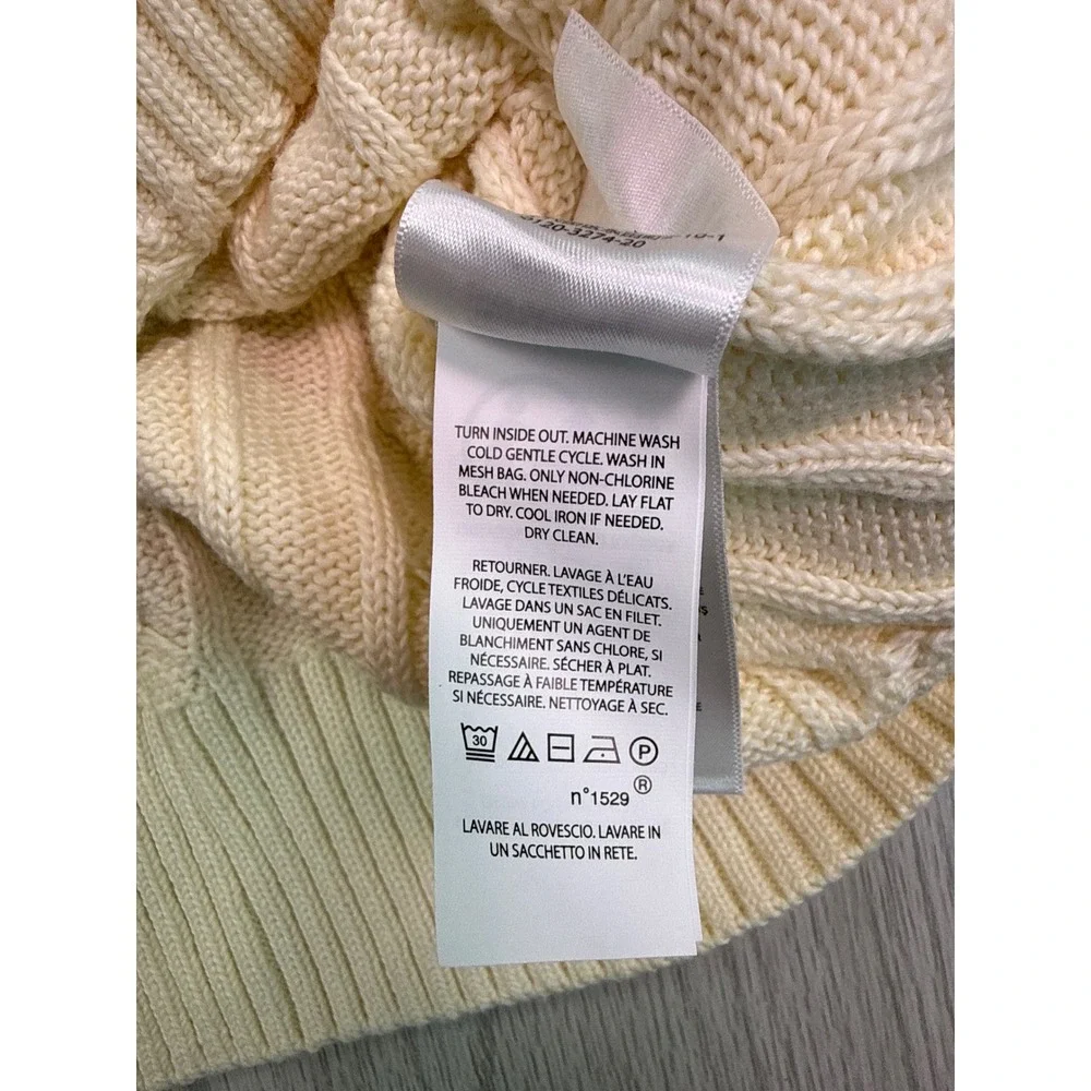 Polo Ralph Lauren Mens Cable Knit Sweater In Andover Cream Size M New With Tags